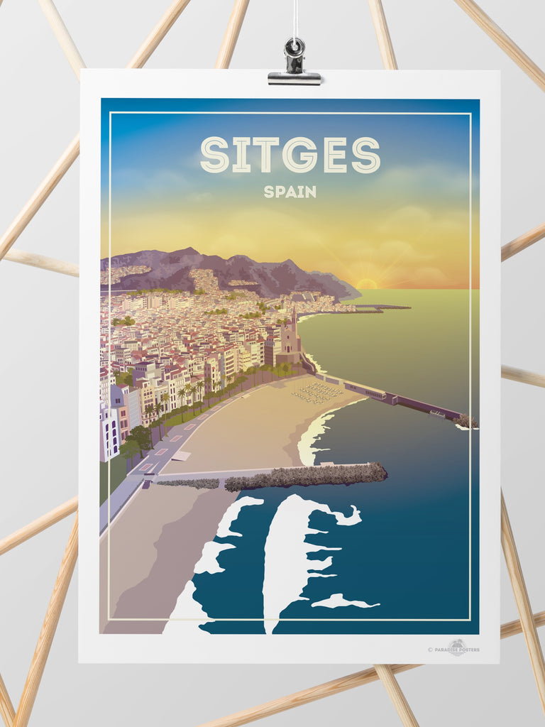 Sitges Spain Poster Print new Spain