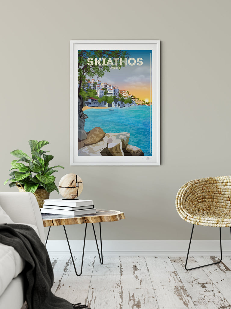 Skiathos Greece Poster Print Greece