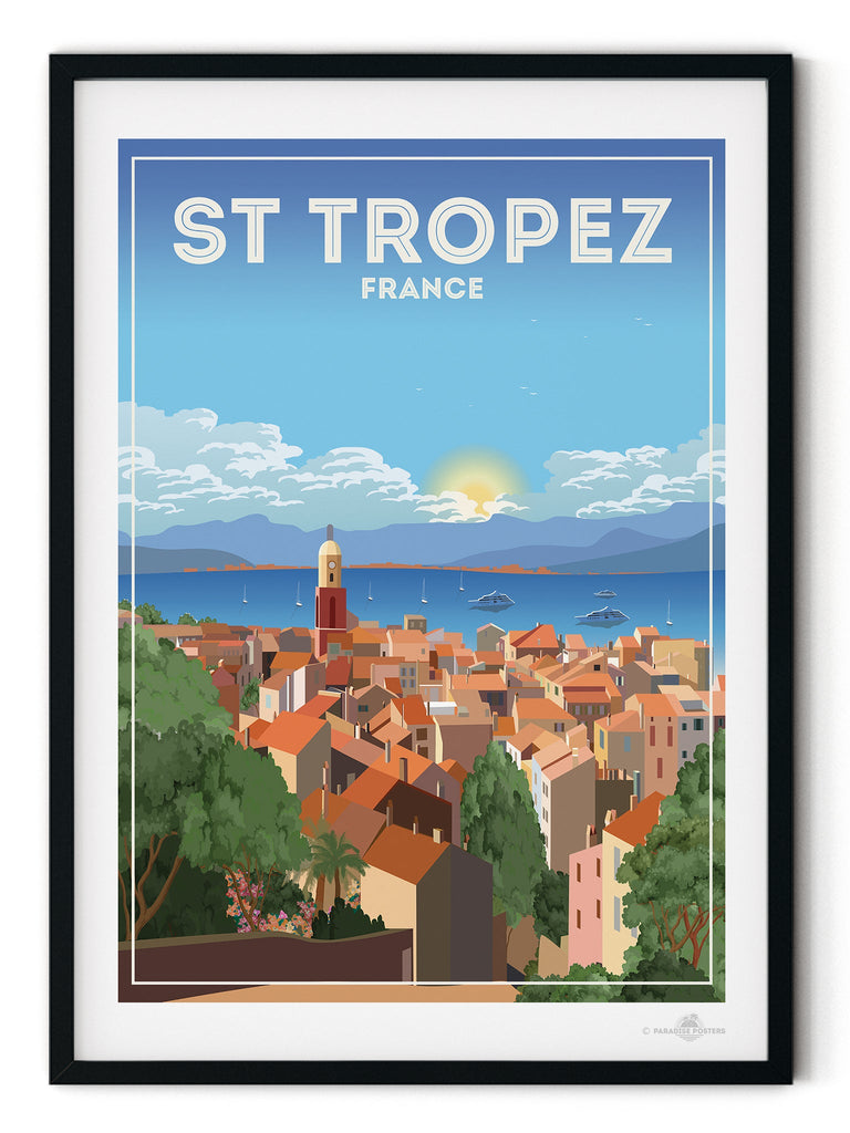 St Tropez France Poster Print Europe France St Tropez