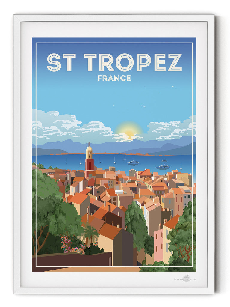 St Tropez France Poster Print Europe France St Tropez