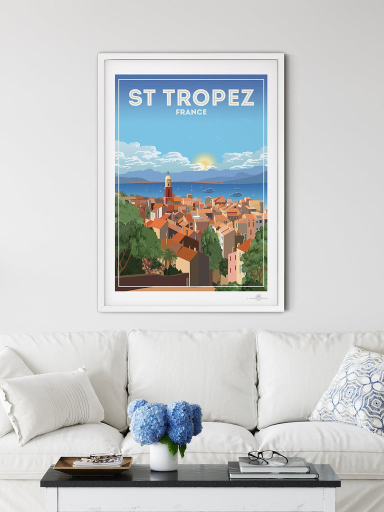 St Tropez France Poster Print France St Tropez