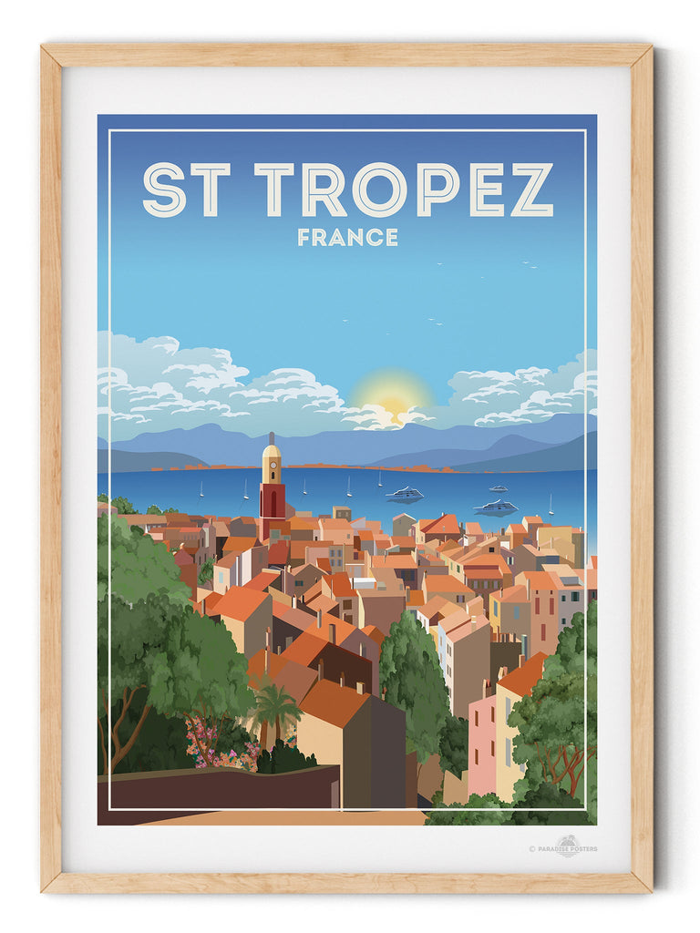 St Tropez France Poster Print France St Tropez