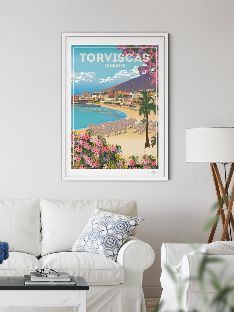 Torviscas Tenerife Poster Print Canary Islands Tenerife Torviscas