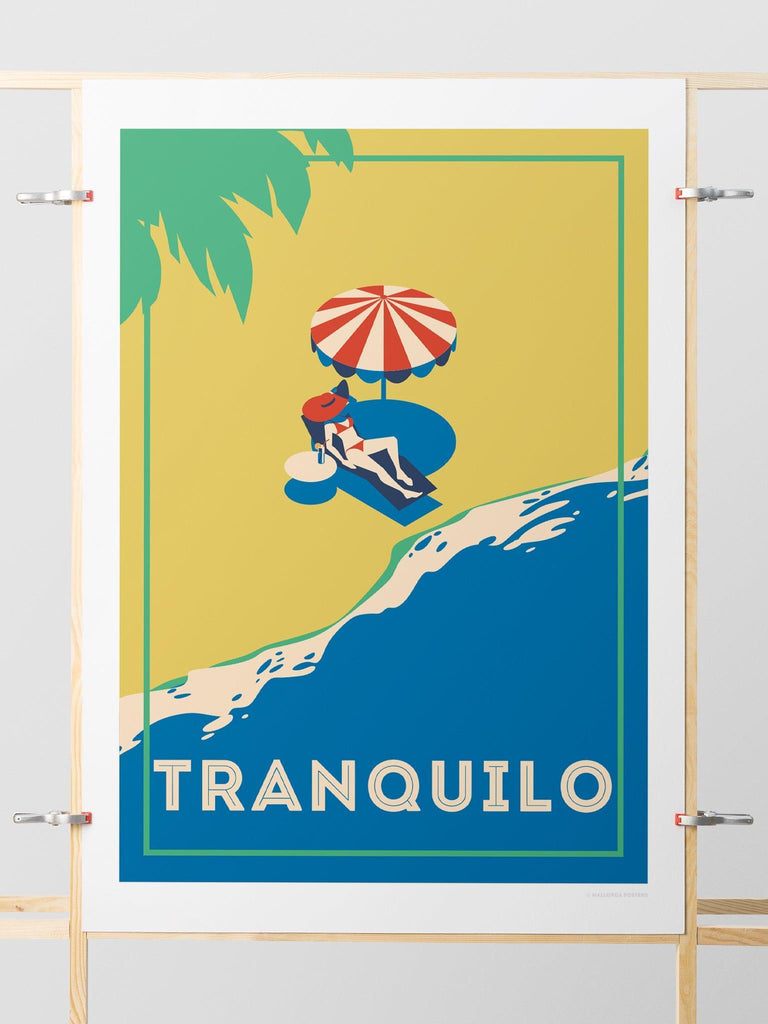 Tranquilo Retro Poster Print Retro