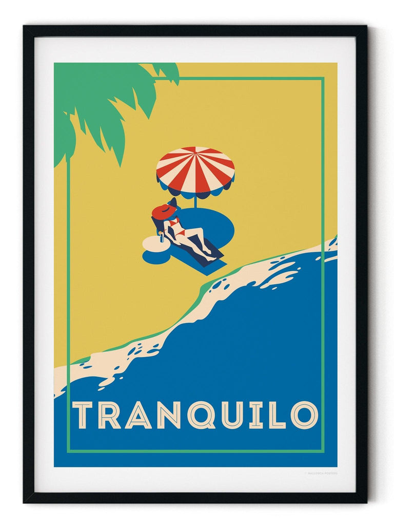 Tranquilo Retro Poster Print Retro