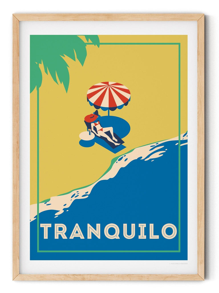 Tranquilo Retro Poster Print Retro