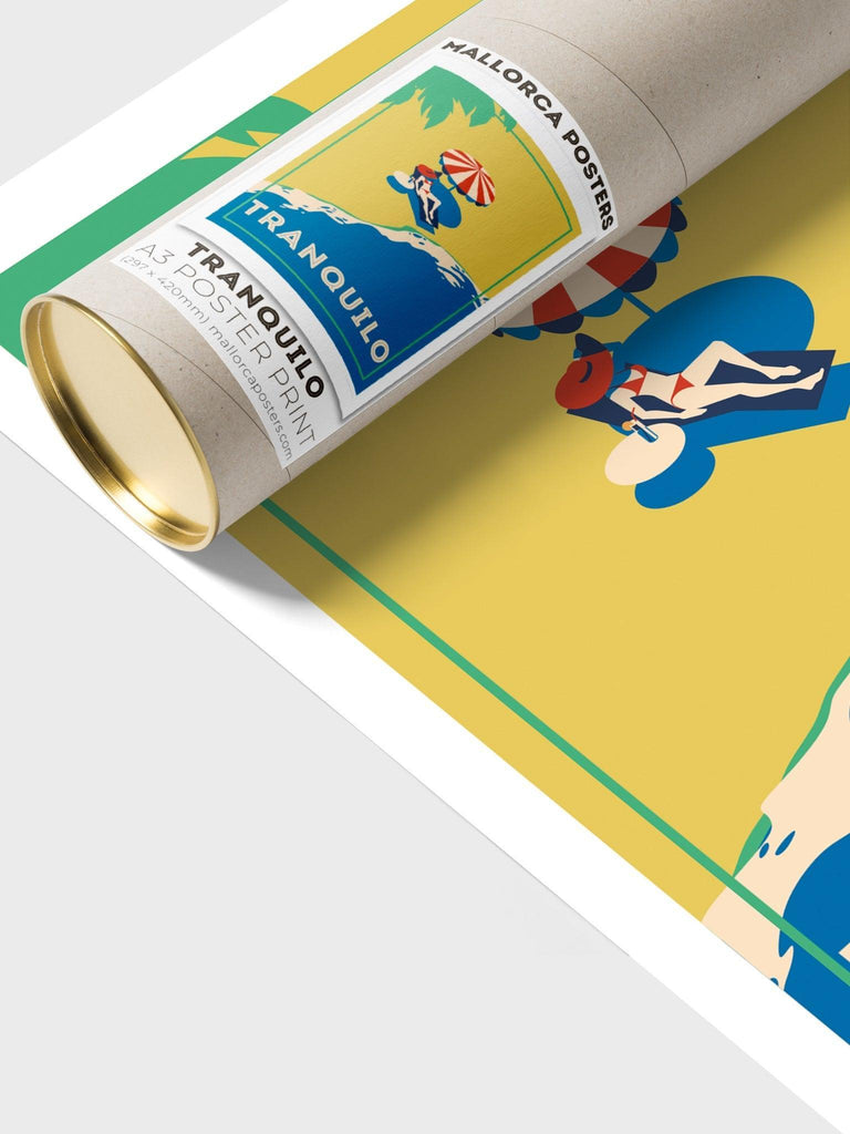 Tranquilo Retro Poster Print Retro