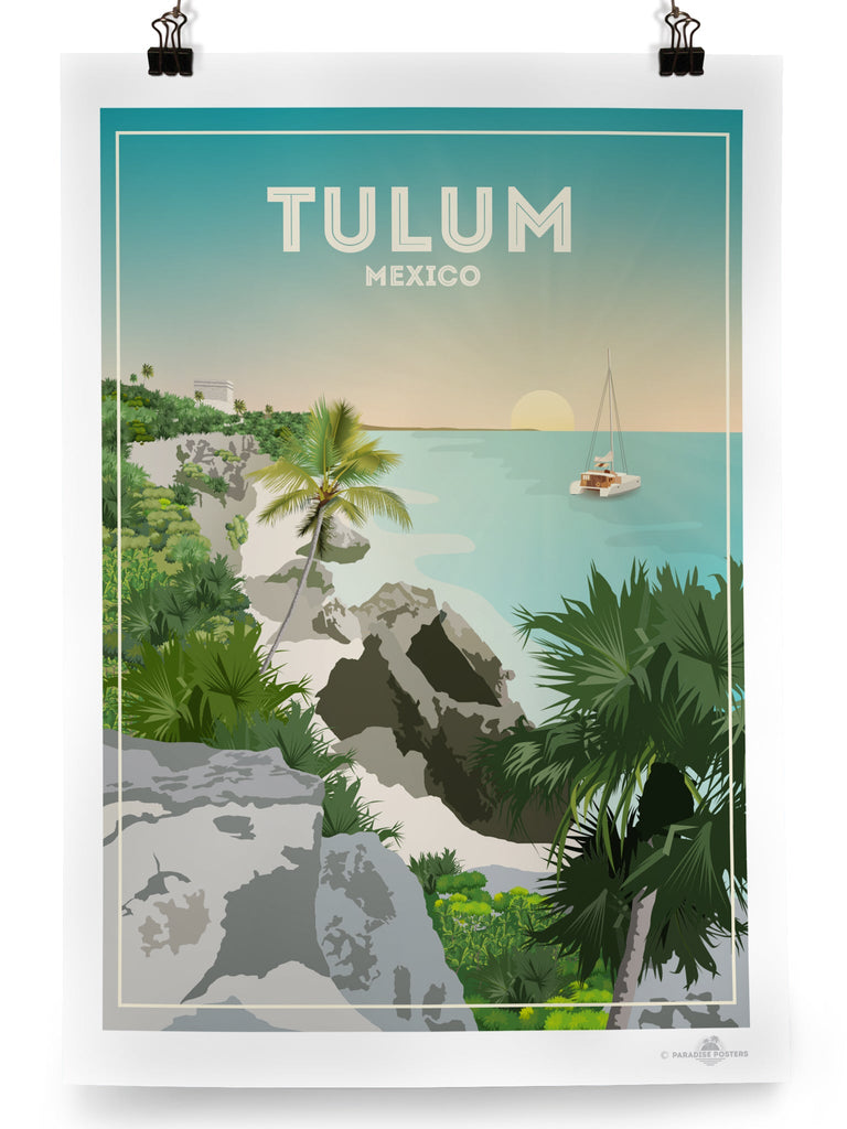 Tulum Mexico Poster Print Mexico north america Tulum