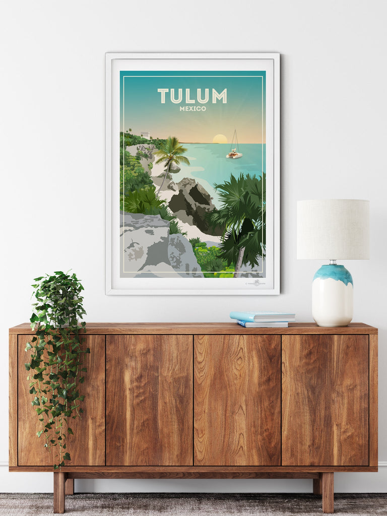 Tulum Mexico Poster Print Mexico Tulum