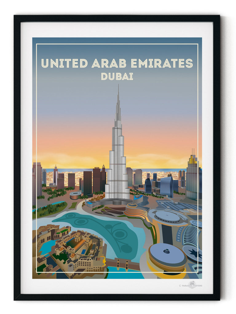 United Arab Emirates Poster Print Dubai United Arab Emirates