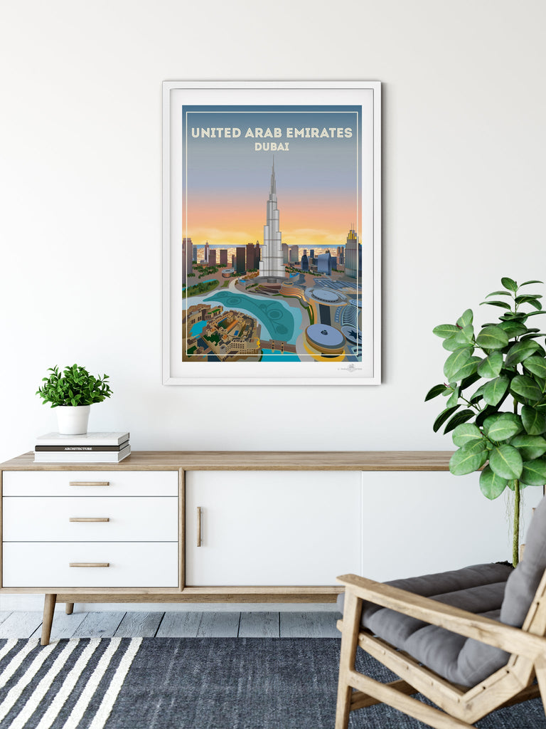 United Arab Emirates Poster Print Dubai United Arab Emirates