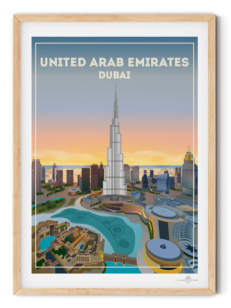 United Arab Emirates Poster Print Dubai United Arab Emirates