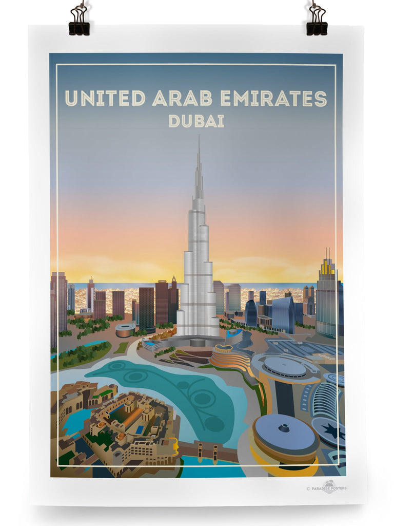 United Arab Emirates Poster Print Dubai United Arab Emirates