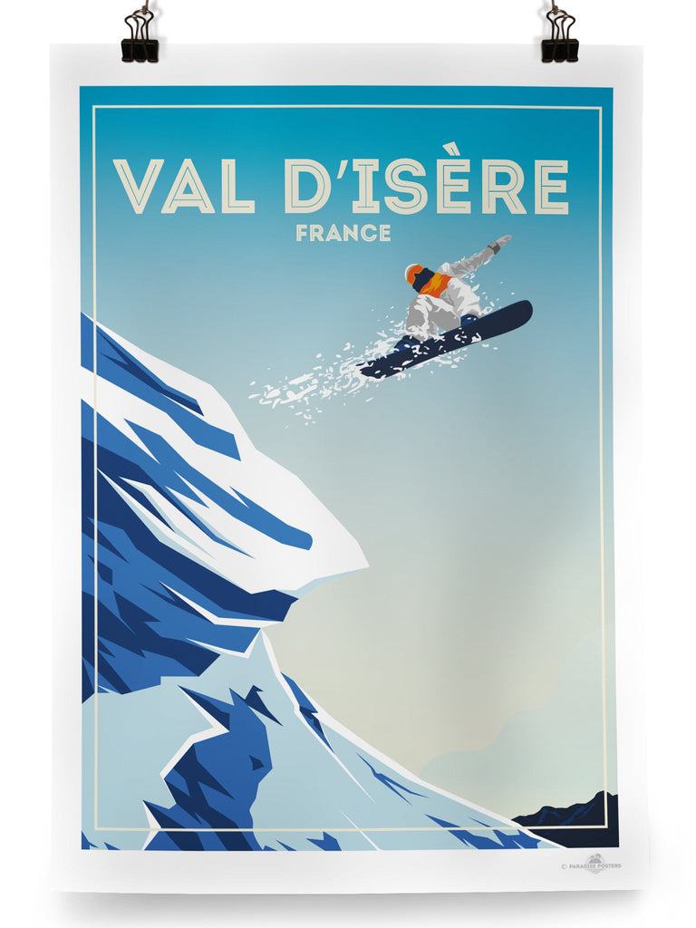 Val D'isere France Poster Print Europe retro ski