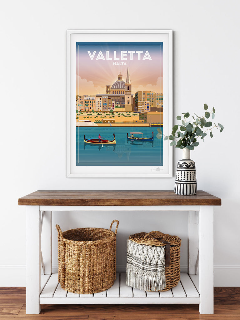 Valletta Malta Poster Print Malta Valletta