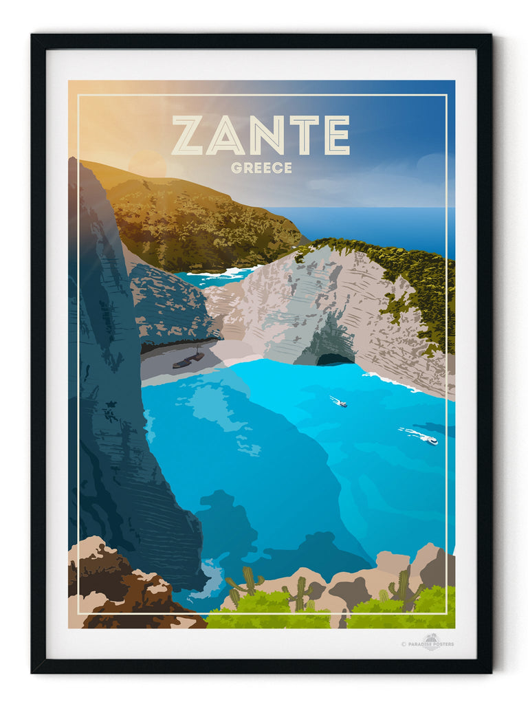 Zante Greece Poster Print Greece Zante