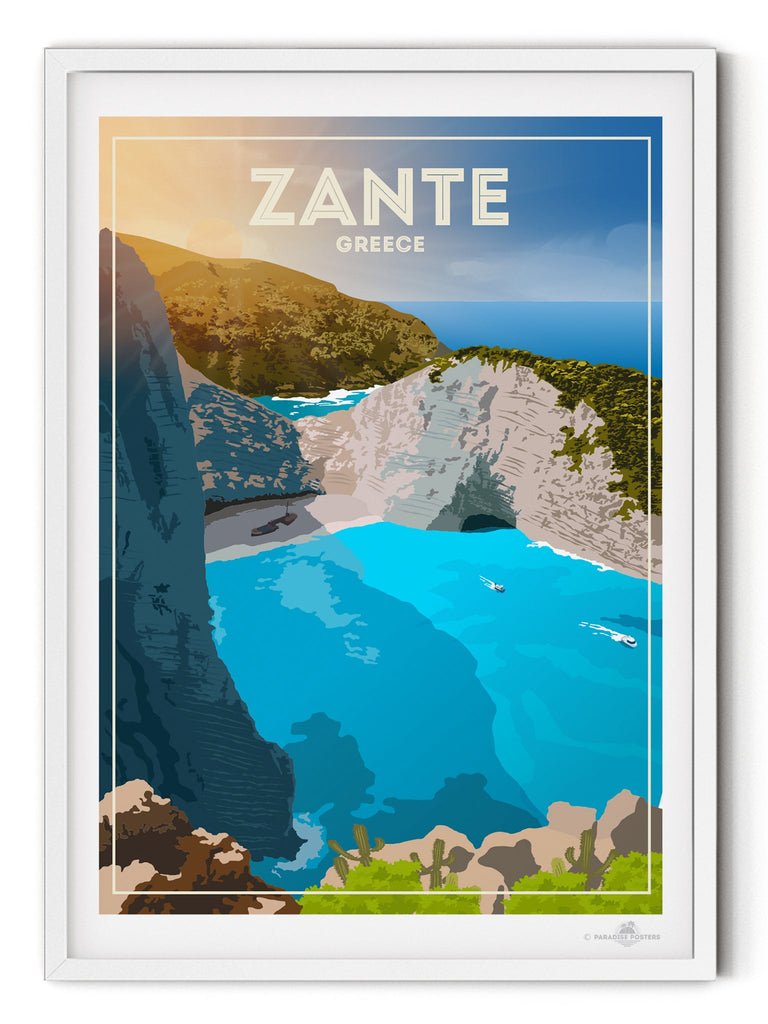 Zante Greece Poster Print Greece Zante