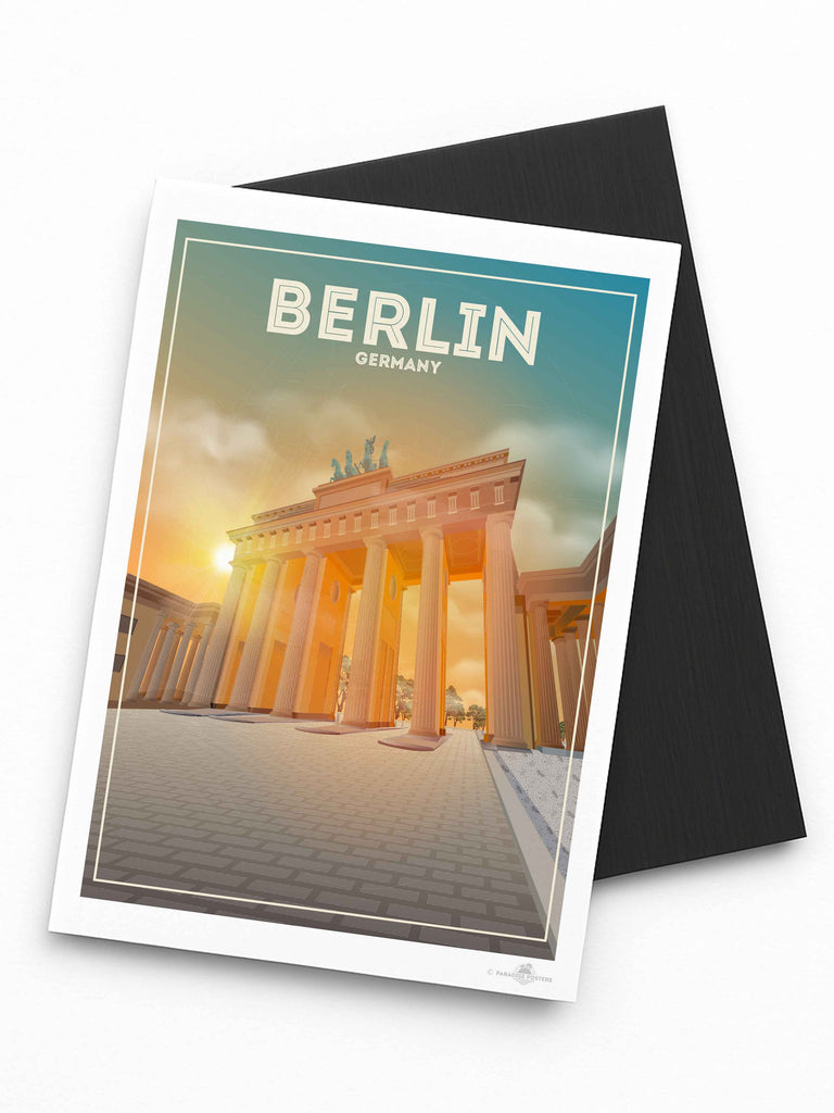Berlin Germany Travel Poster Print Fridge Magnet (A7 74 x 105mm) Berlin Europe Germany