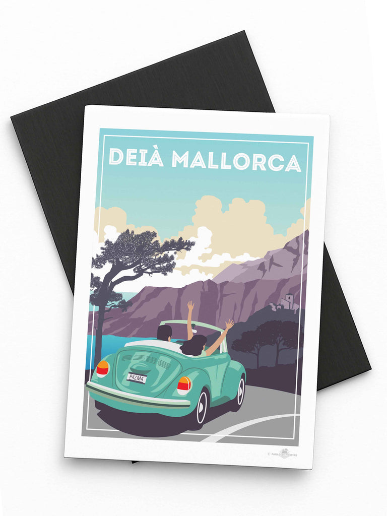Deia Mallorca Travel Poster Print Fridge Magnet (A7 74 x 105mm) Majorca Spain