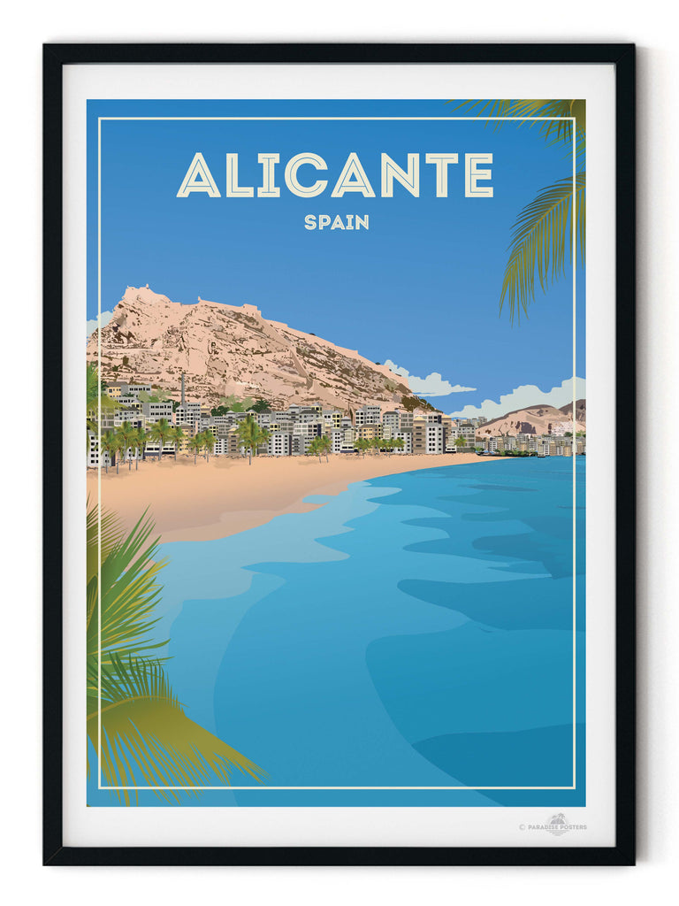 Alicante Spain Travel Poster Print Europe Spain