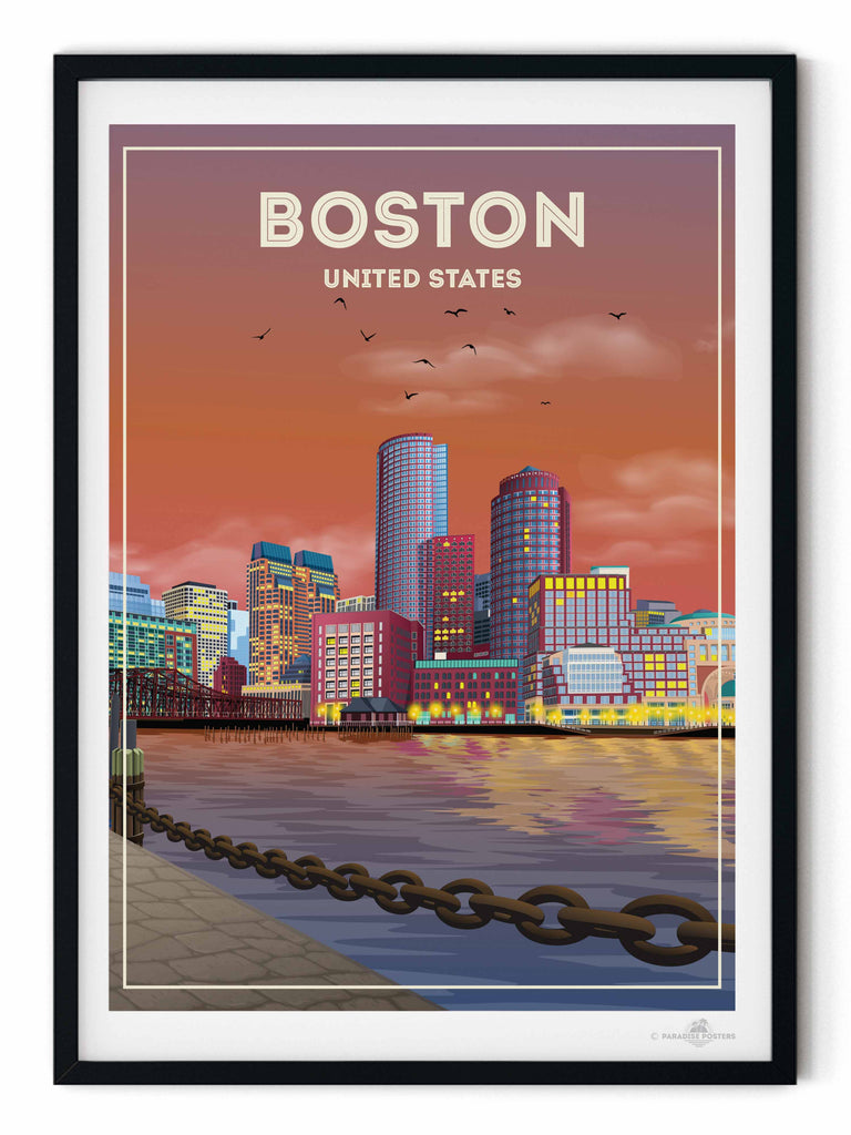 Boston United States Poster Print new north america United States