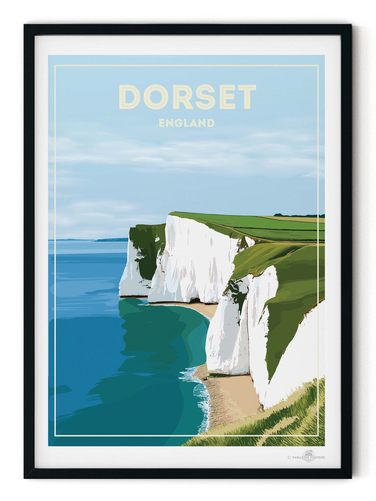 Dorset England Travel Poster Print England Europe
