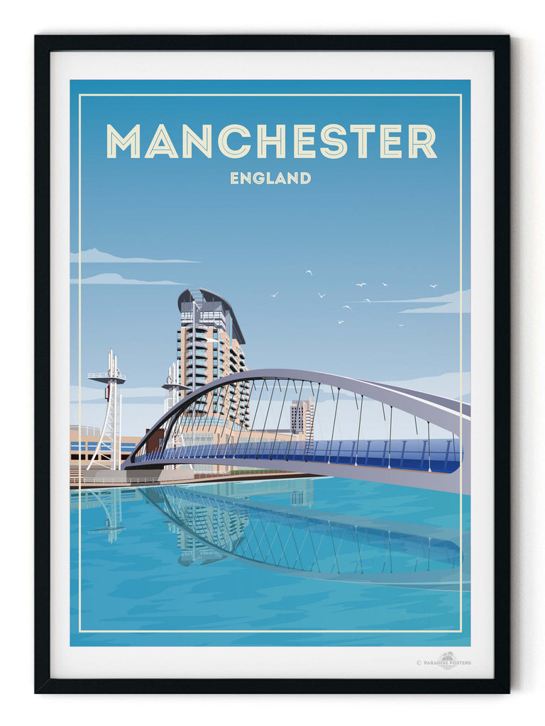Manchester England Poster Print England new