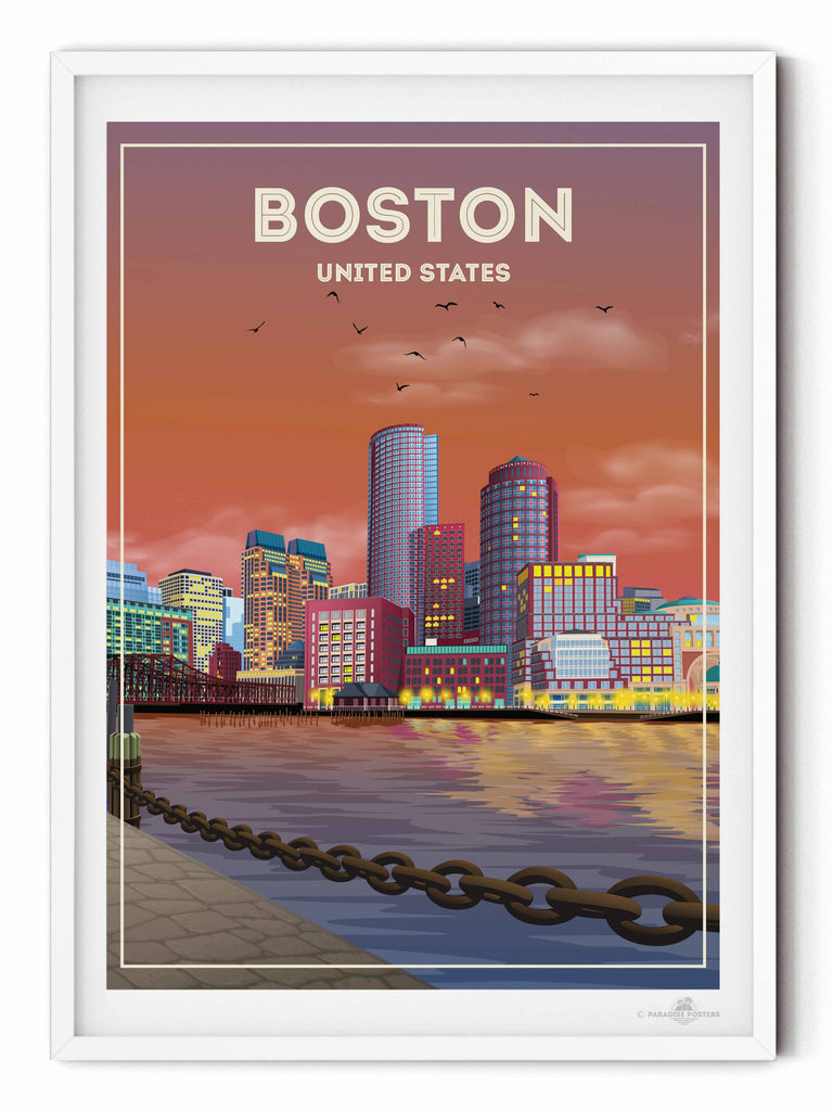 Boston United States Poster Print new north america United States