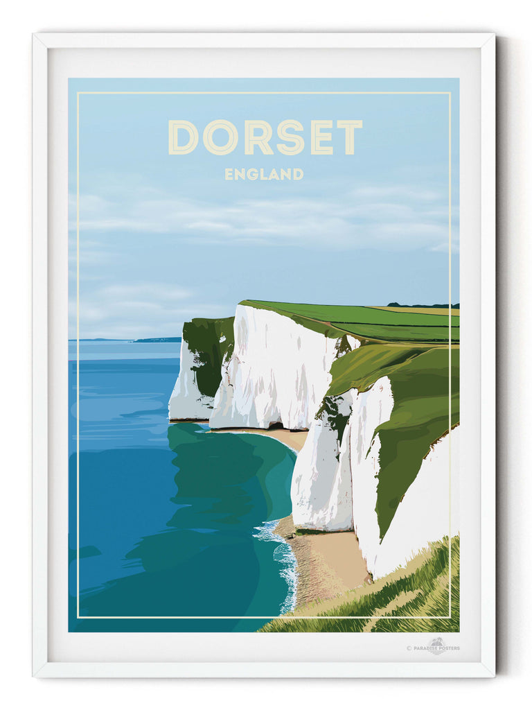 Dorset England Travel Poster Print England Europe