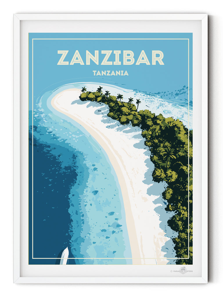 Zanzibar Tanzania Poster Print Africa Island new