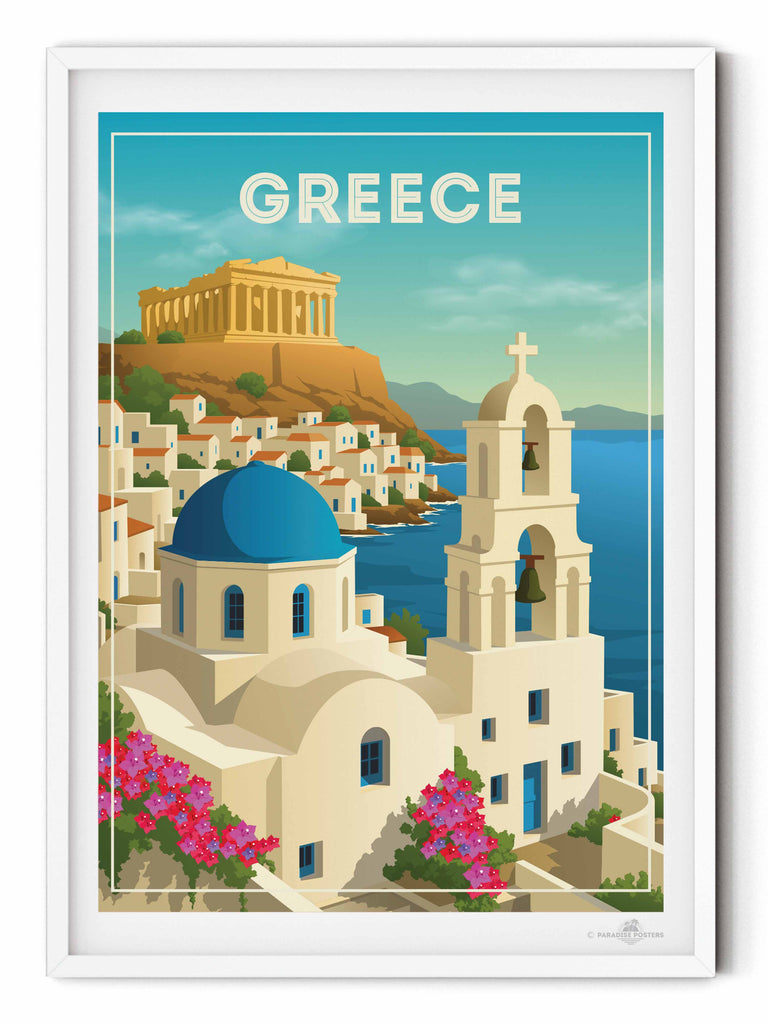 Greece Travel Poster Print Europe Greece new