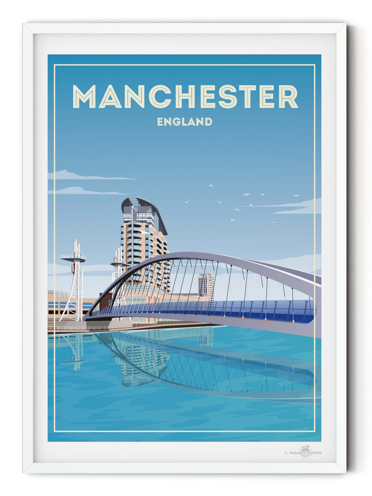 Manchester England Poster Print England new