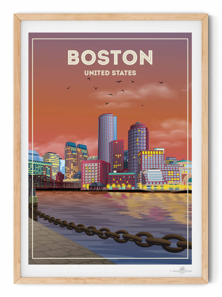Boston United States Poster Print new north america United States