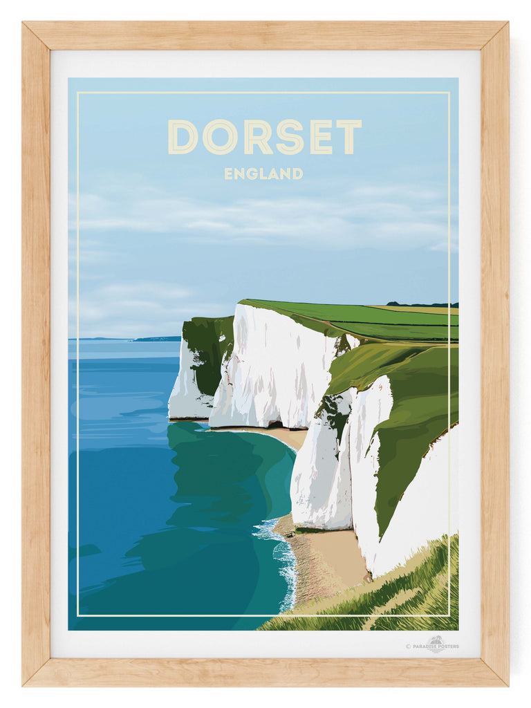 Dorset England Travel Poster Print England Europe