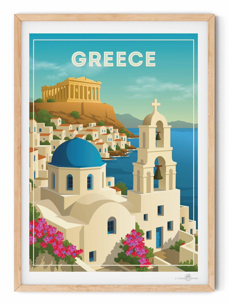 Greece Travel Poster Print Europe Greece new