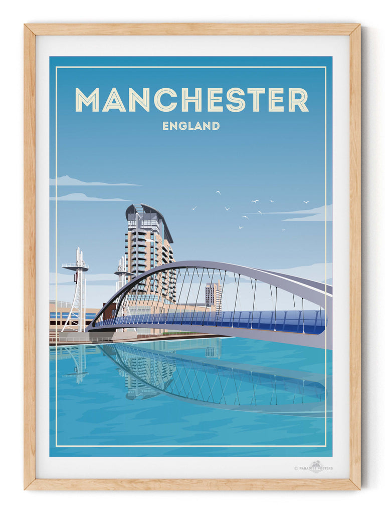 Manchester England Poster Print England new