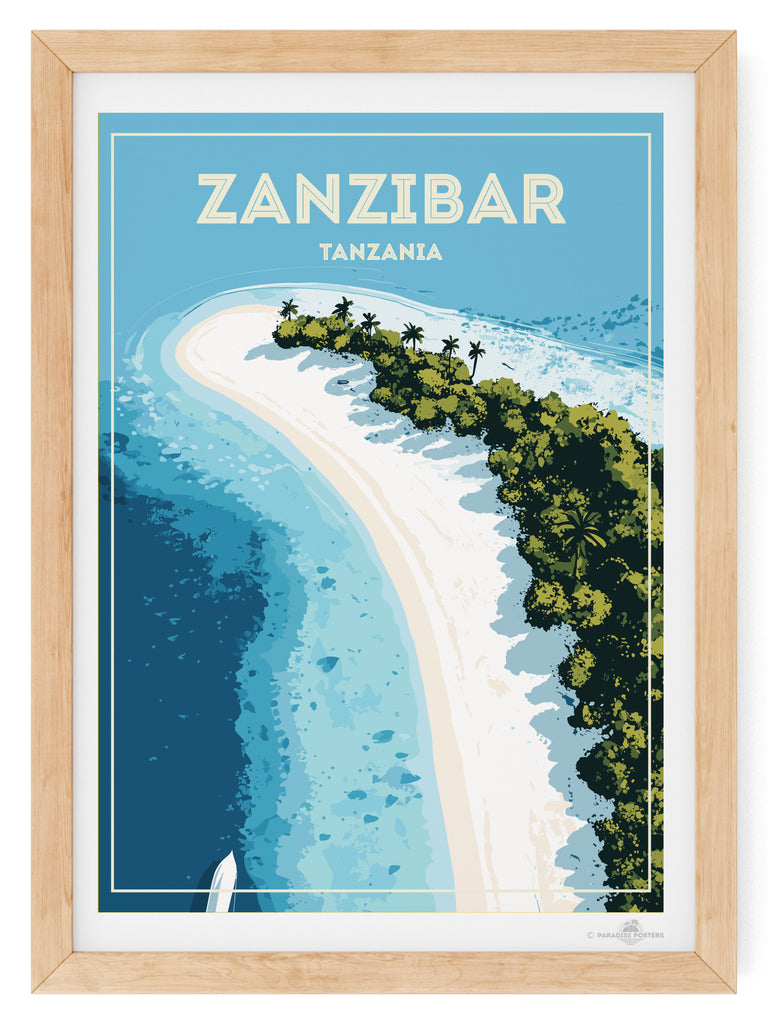 Zanzibar Tanzania Poster Print Africa Island