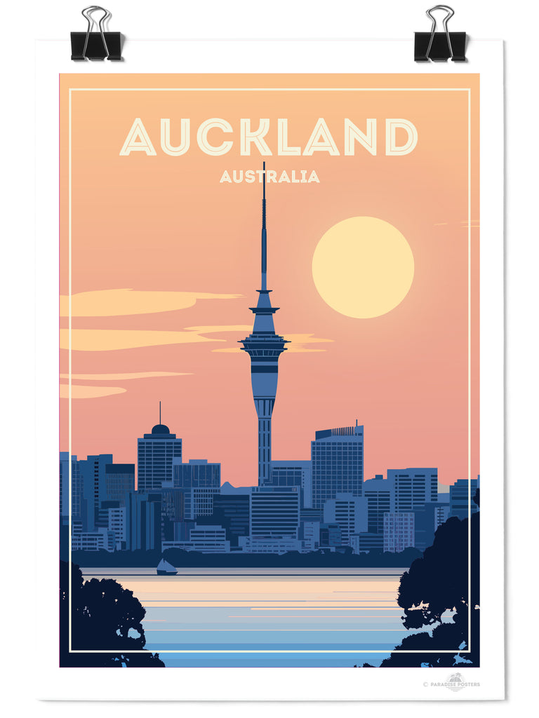 Auckland New Zealand Poster Print XL Poster (A1 594 x 841mm) Unframed new New Zealand