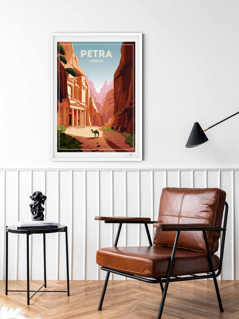 Petra Jordan Travel Poster Print Middle East