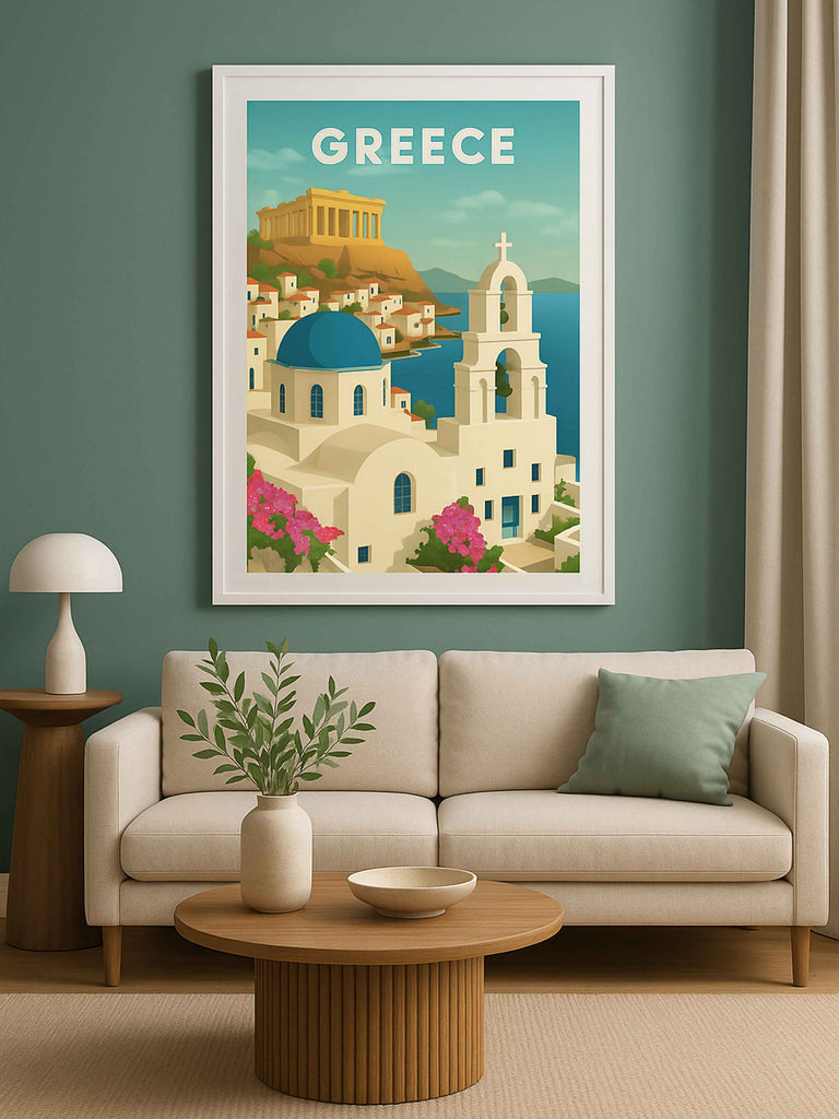 Greece Travel Poster Print Europe Greece new