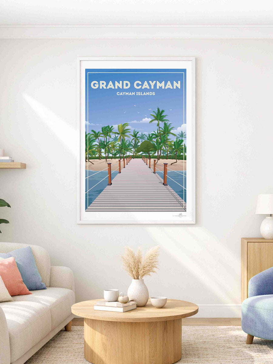 Grand Cayman Travel Poster Print – Paradise Posters