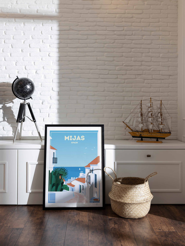 Affiche de voyage de Mijas, Espagne