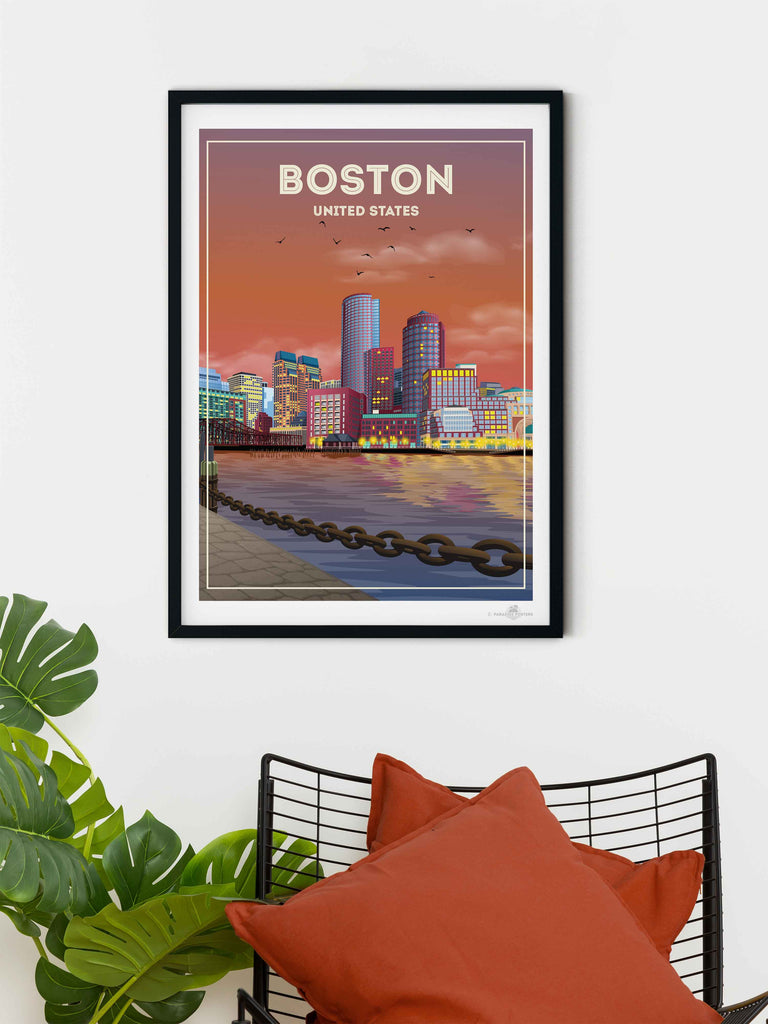 Boston United States Poster Print new north america United States