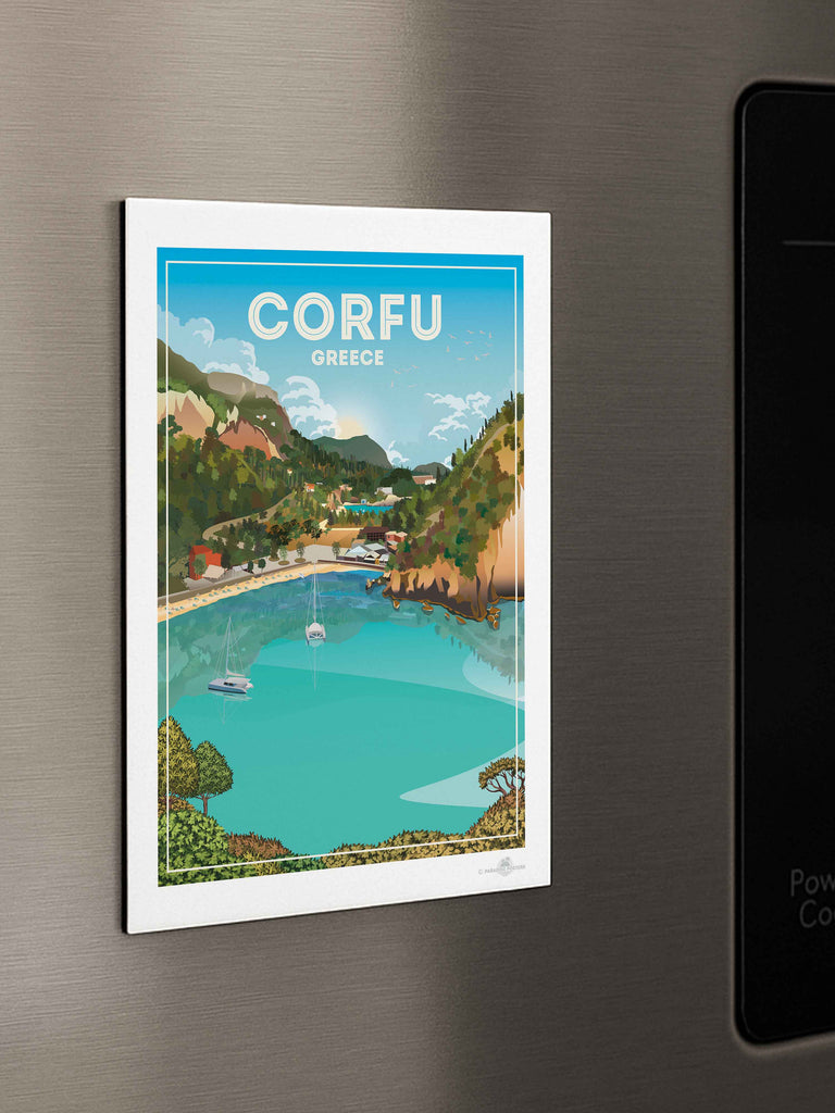 Corfu Greece Travel Poster Print Corfu Greece