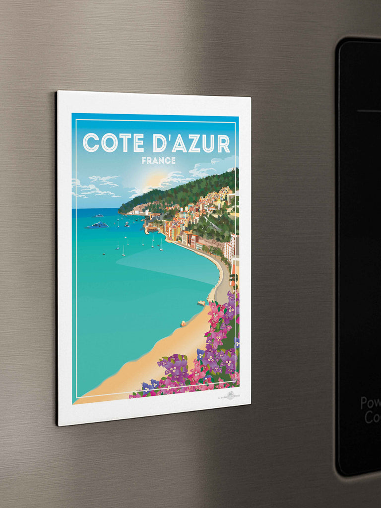 Cote D'azur France Travel Poster Print Cote D'Azur Europe France