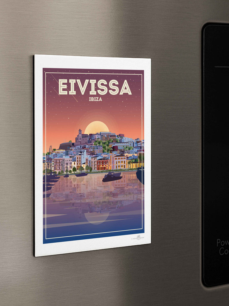 Eivissa 'Old Town' Ibiza Travel Poster Print Eivissa Ibiza Spain