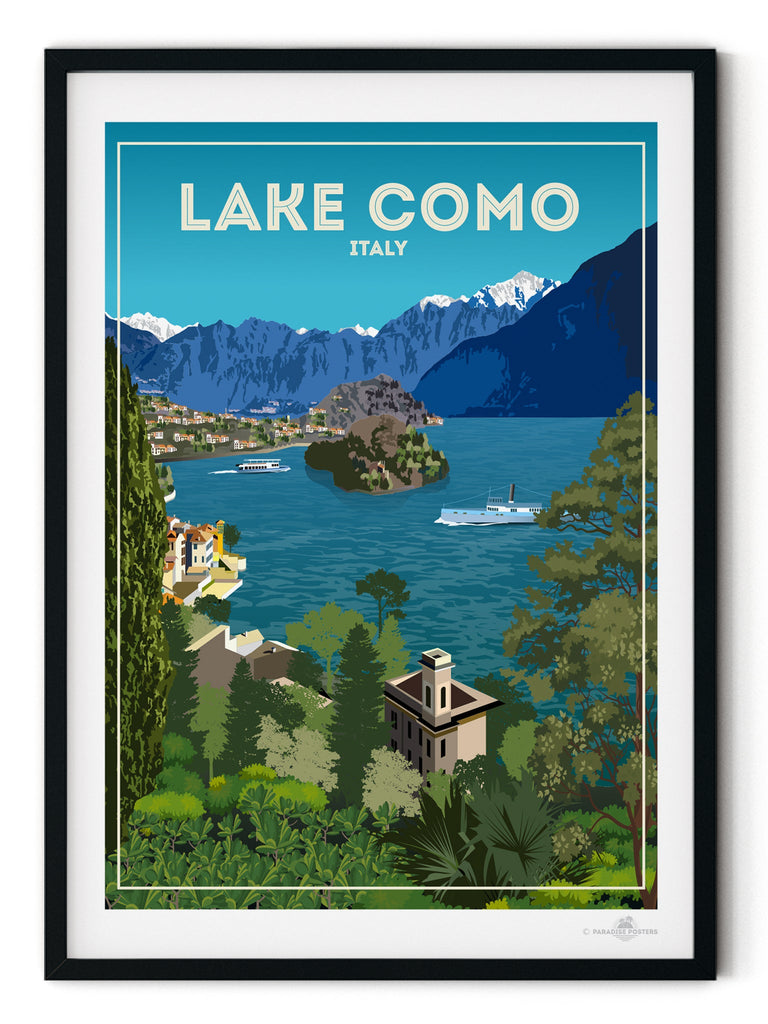 Lake Como Italy Poster Print Europe italy lake Como