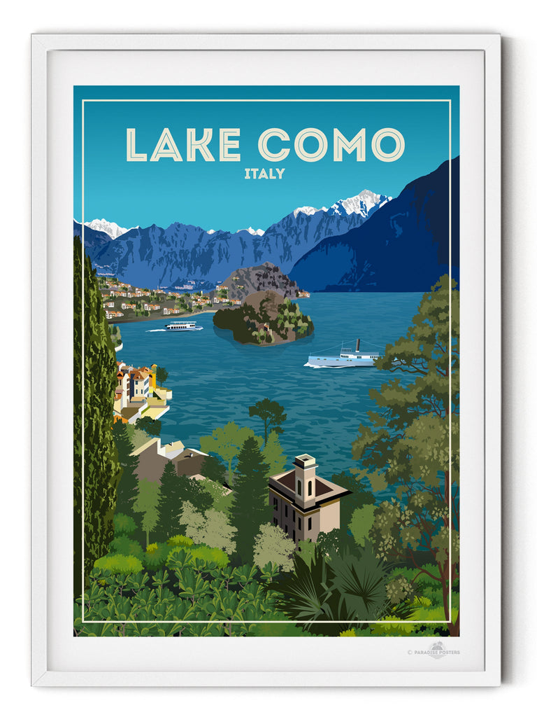 Lake Como Italy Poster Print italy lake Como