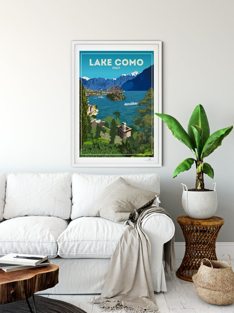 Lake Como Italy Poster Print italy lake Como