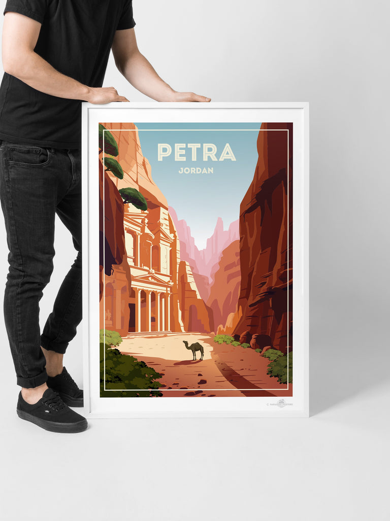 Petra Jordanien Reise Poster Druck Naher Osten